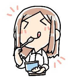 間食をする女性