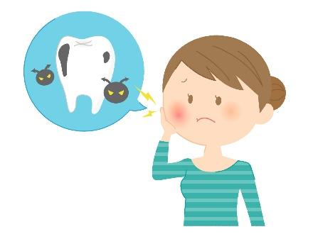 虫歯になった女性