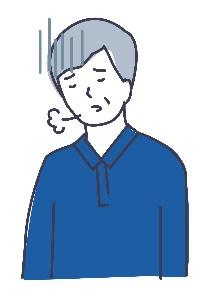 ホルモンの影響で体調が悪い男性